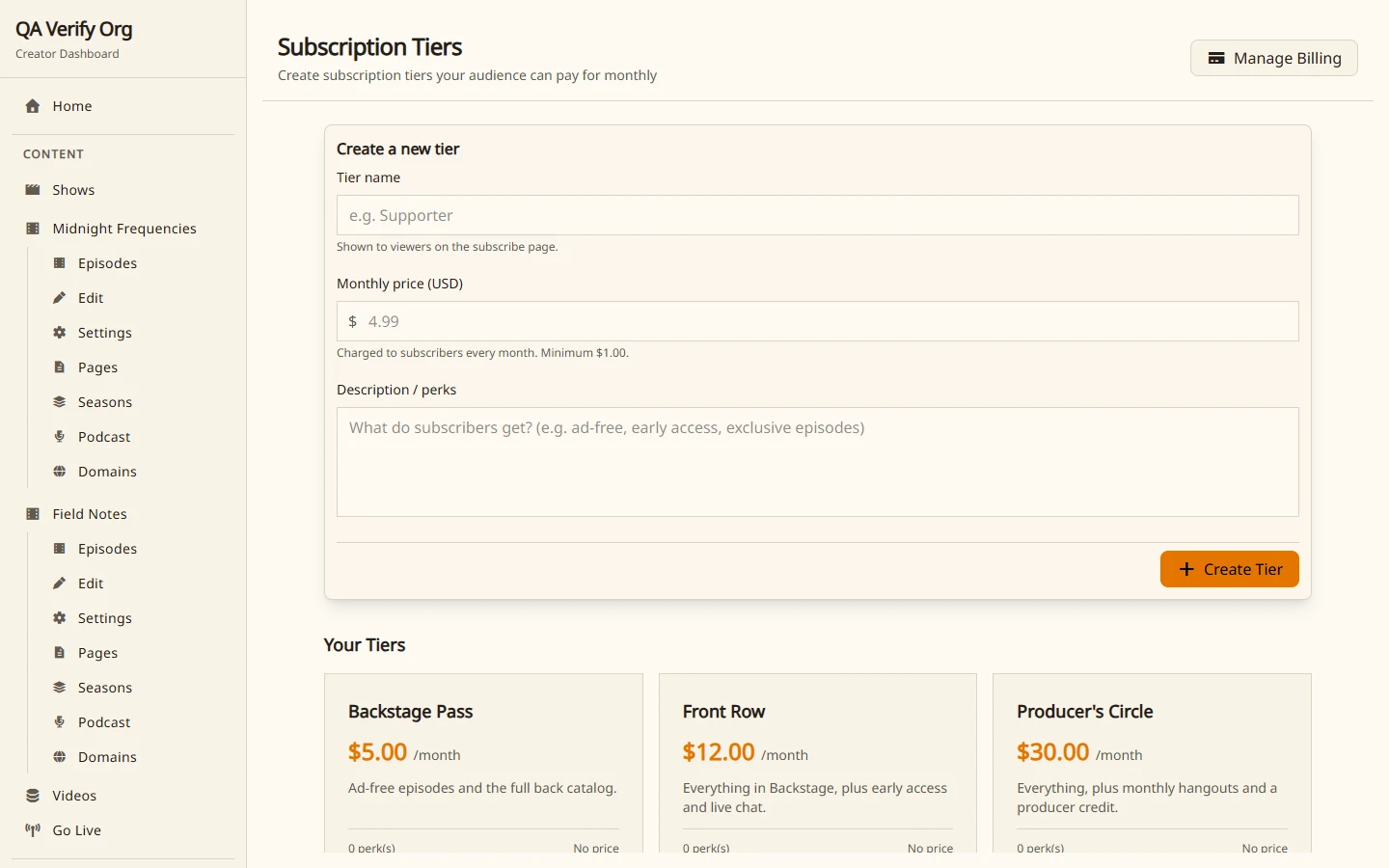 Set your own prices on desktop